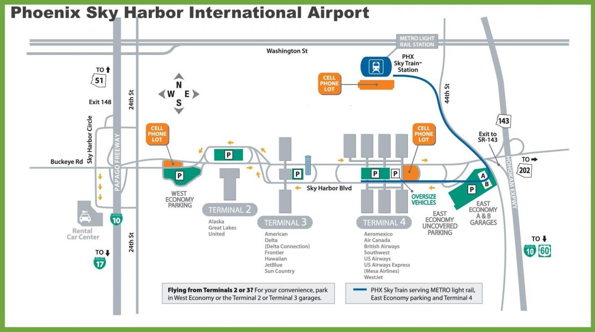 Феникс аеродром портата мапа