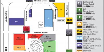 Паркинг карта универзитетот на Феникс стадионот